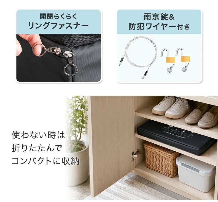 LIVBOX ーリブボックスー 宅配ボックス 折りたたみ 大容量 85L 防水 開閉楽々ファスナー 防犯ワイヤー付き〔84300058〕
