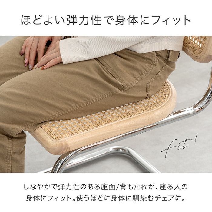 ［単脚］［レザー肘なし］ダイニングチェア レザー調 単品 アームレス シルバー脚 〔84400019〕