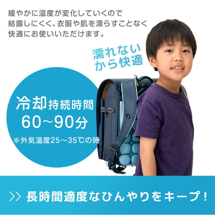 ≪Qさま!!で紹介≫［Mサイズ］現役ママが考えた リュック用 冷感パッド 自然凍結 ひんやり 熱中症対策 アイスクール〔85000008〕