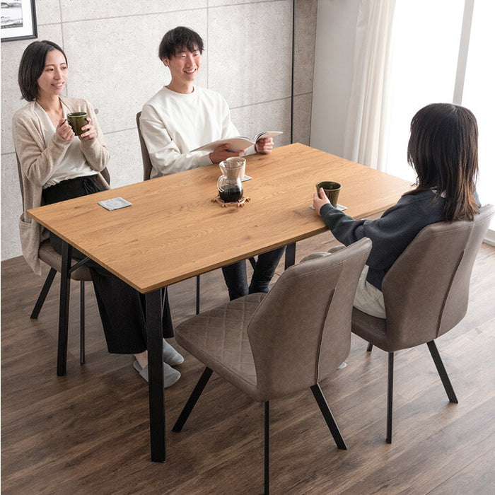 ［幅140cm］4人掛け ヴィンテージ調 ダイニングテーブル 5点セット テーブル【超大型商品】〔86020084〕