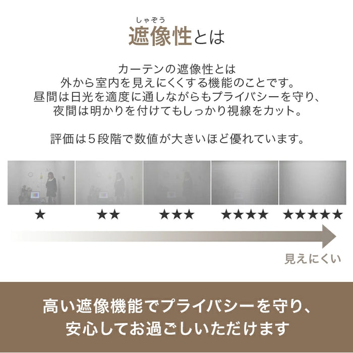 【幅100×丈135cm】完全遮光 カーテン 2枚セット 遮光1級 洗える アジャスター フック 断熱〔86500020〕