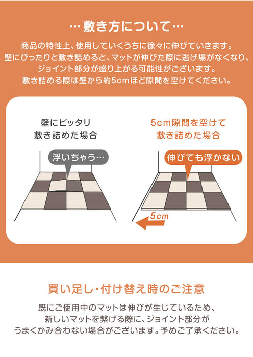 ［12畳］防炎 ジョイントマット 64枚 大判59cm 床暖房対応 サイドパーツ付〔49400003〕