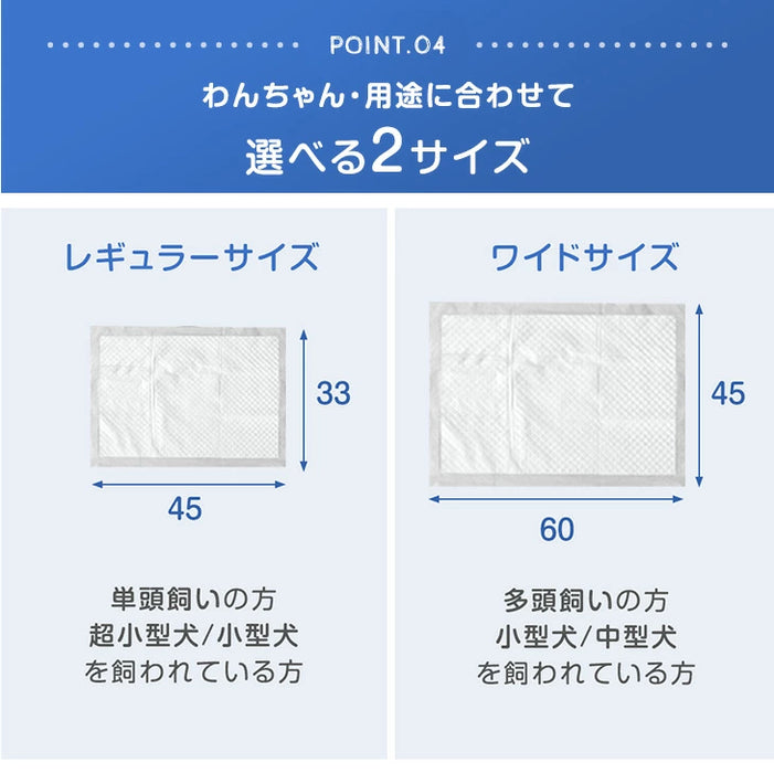 【大決算プライス】《当店だけの表面抗菌》選べる2タイプ ペットシーツ レギュラー 消臭 6層構造 トイレシーツ 使い捨て 〔90600001〕