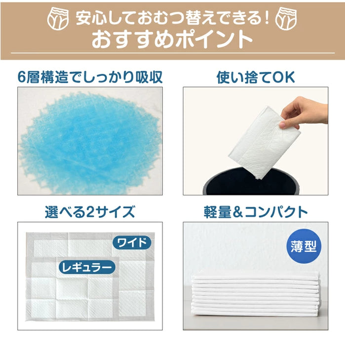 《1枚あたり約15円》防水 おむつシート 使い捨て 大判 抗菌 薄型 おむつ替えシート ベビー用品 〔90600007〕