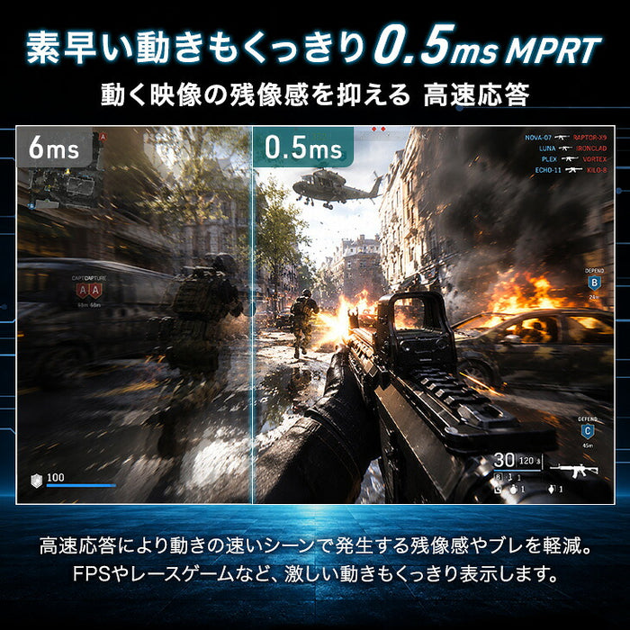 400Hz ゲーミングモニター 24インチ  Fast IPS FHD 0.5ms HDR対応 1920×1080〔91200001〕