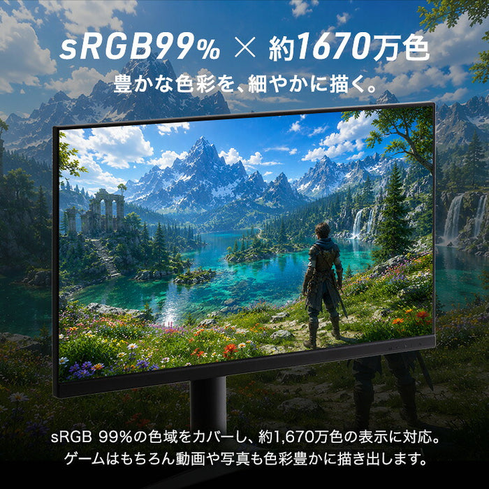 400Hz ゲーミングモニター 24インチ  Fast IPS FHD 0.5ms HDR対応 1920×1080〔91200001〕