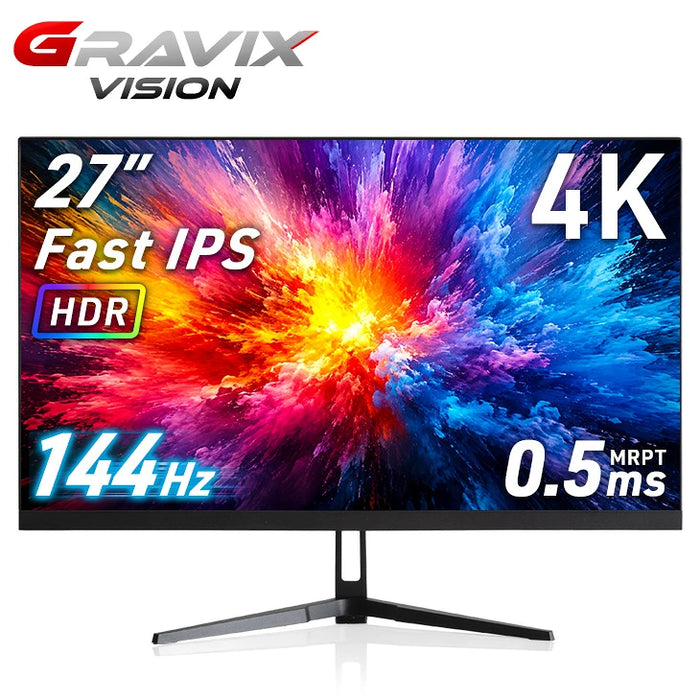 【新発売記念プライス】4K高画質 27インチ 144Hz ゲーミングモニター Fast IPS 4K 3840×2160 0.5ms HDR対応〔91200002〕