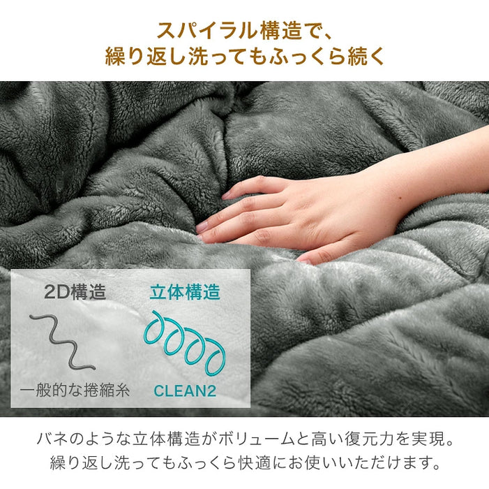 [200×240] とろりん こたつ布団 単品 長方形 こたつ用布団 大判 掛布団〔91300167〕