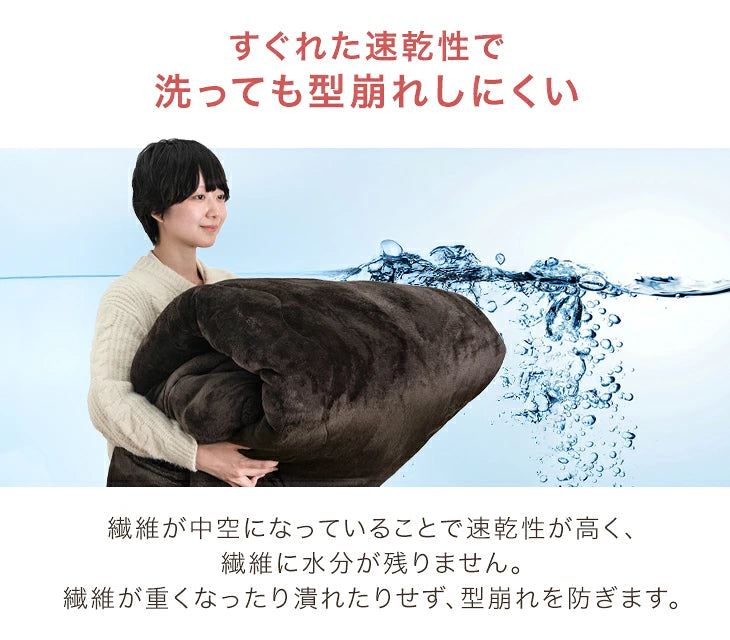 【新発売記念プライス】こたつ 掛け布団 単品 ボア＆フランネル リバーシブル 正方形 200×200cm 洗える 暖かい〔91300282〕