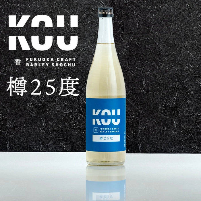 KOU-ICHI 福岡 麦焼酎 樽25度 720ml 単品〔9220000401〕