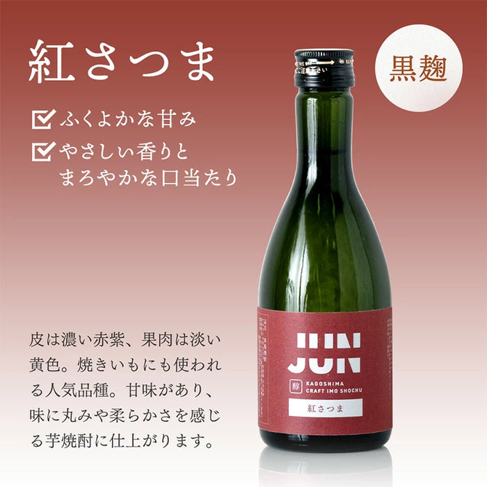 “違い”が分かる 鹿児島芋焼酎飲み比べセット JUN-ICHI 300ml 5本セット 芋焼酎 クラフト焼酎 地酒 お祝い プレゼント〔9250000101〕