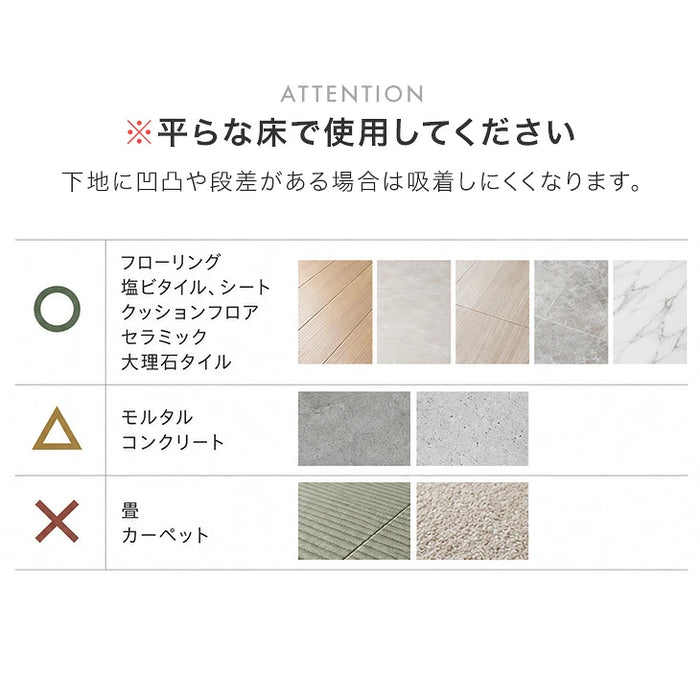 【新発売記念プライス】［6畳］フロアタイル 吸着式 防炎 木目調 モルタル調 床暖房対応 DIY モダン〔99974092〕