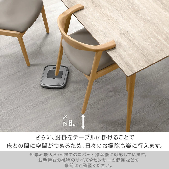 ［幅150cm］セラミック ダイニングテーブルセット お掃除ロボット対応 ベンチ【玄関渡し】【超大型商品】〔99900144〕
