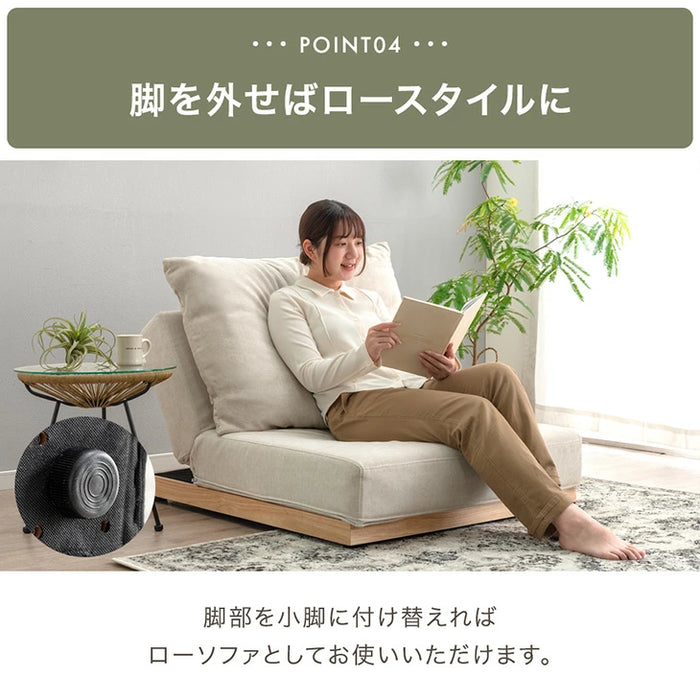 ［幅180］ハイバック ソファベッド 洗える カバーリング 3人掛け ウッドフレーム 脚付き 北欧〔99900939〕