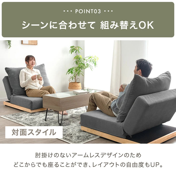 ［幅180］ハイバック ソファベッド 洗える カバーリング 3人掛け ウッドフレーム 脚付き 北欧〔99900939〕