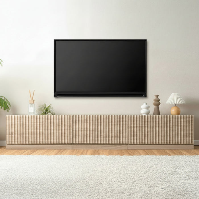 ［幅210］テレビ台 ユニット式 格子調 木製 分割 テレビラック テレビボード〔99901254〕
