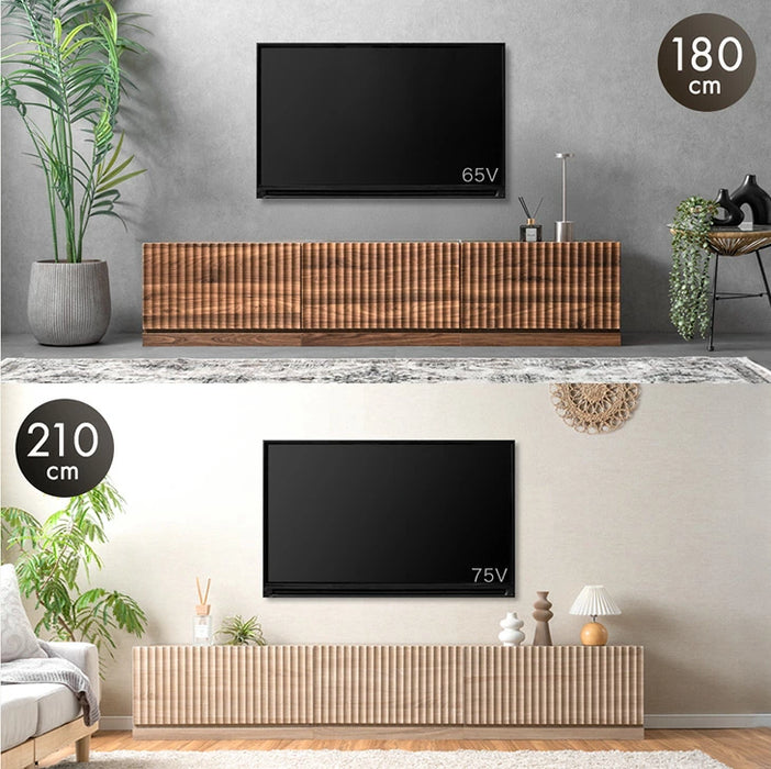［幅120］テレビ台 ユニット式 格子調 木製 扉付き 分割 テレビラック テレビボード〔99901250〕