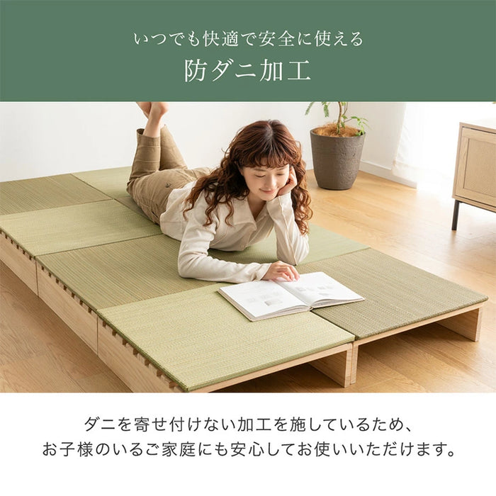 ［8枚］天然い草 畳 パレットベッド お掃除ロボ対応 抗菌 調湿 すのこベッド〔99902101〕