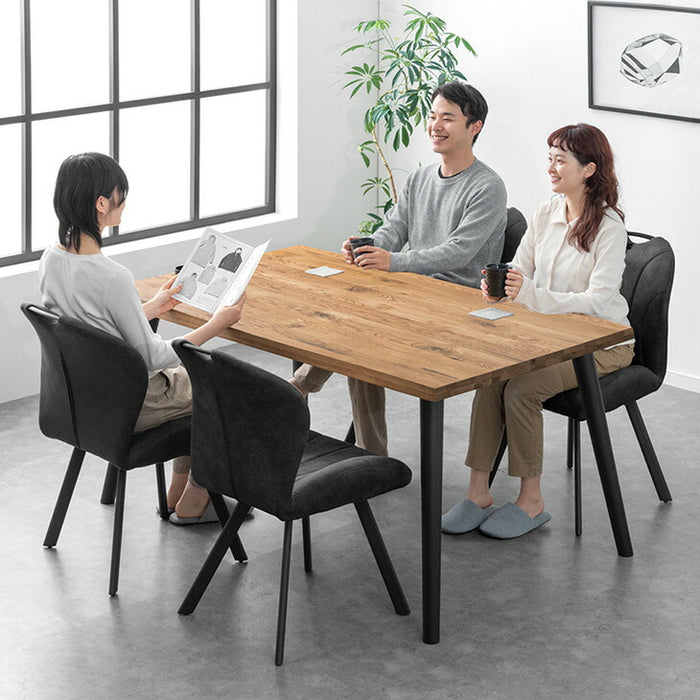 ［幅150］ダイニングテーブルセット 5点 4人掛け 天然木 北欧 食卓セット【玄関渡し】【超大型商品】〔99997299〕