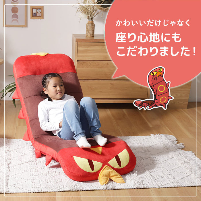 ヤクデ 座椅子 ポケモン 日本製 リクライニング座椅子 背もたれ ハイバック ポケットモンスター〔44030206〕