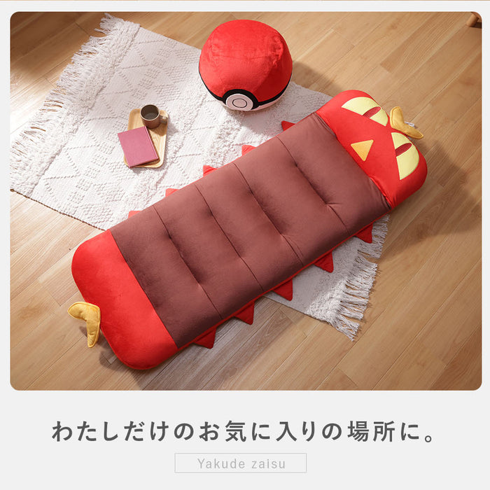 ヤクデ 座椅子 ポケモン 日本製 リクライニング座椅子 背もたれ ハイバック ポケットモンスター〔44030206〕