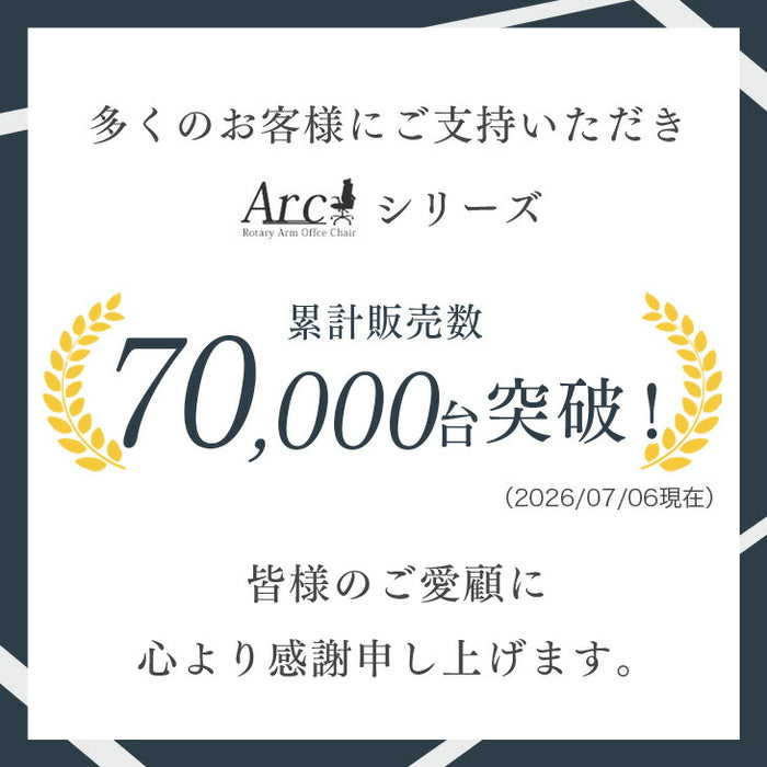 【累計6.7万台突破】ヘッドレスト付 オフィスチェア ハイバック 肘付き ロッキング アームレスト〔65090110〕