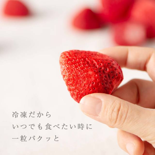 [3袋] 武下さんちの冷凍“完熟”あまおう いちご 国産 福岡 小分け フローズン フルーツ トッピング おやつ グルメ〔89600020〕