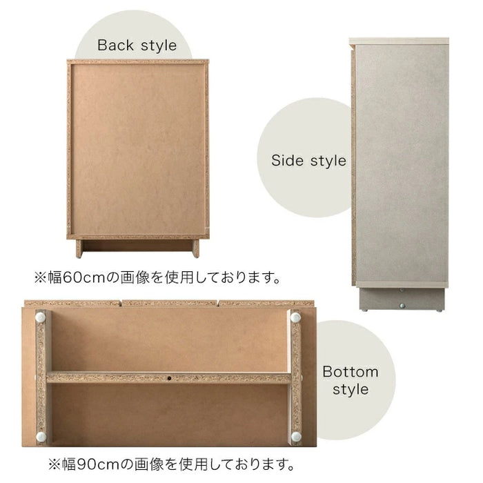 ［幅90］シューズボックス 大川家具 完成品 テラゾー ソフトクローズ扉 可動棚 スリム 洗える 棚板 大容量 靴箱 下駄箱【超大型商品】〔24900116a〕