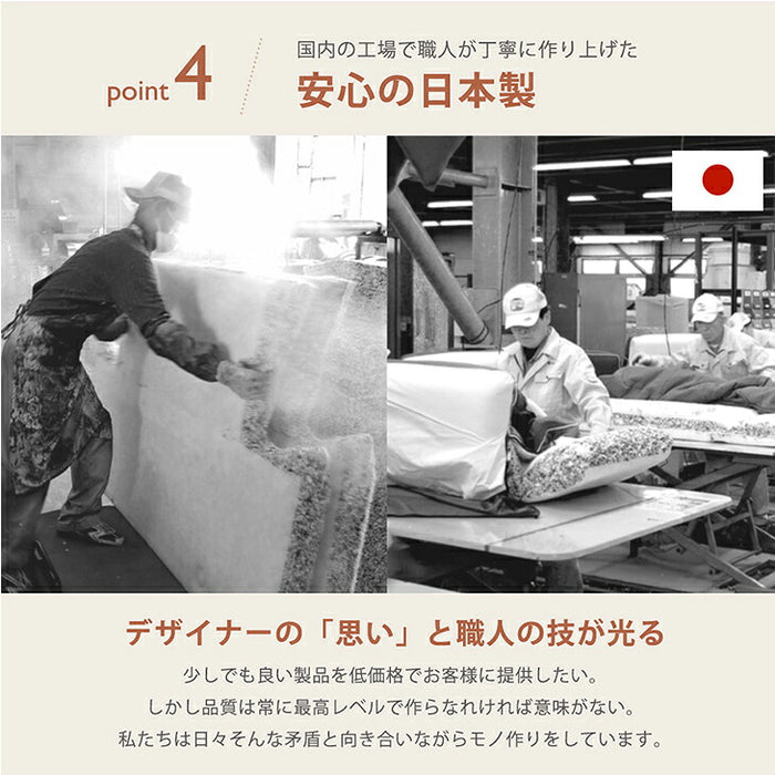 ［L字・Mサイズ］洗えるカバーリング フロアソファ ラグ一体型 ローソファ 3人掛け キルトラグ 日本製〔04400014〕