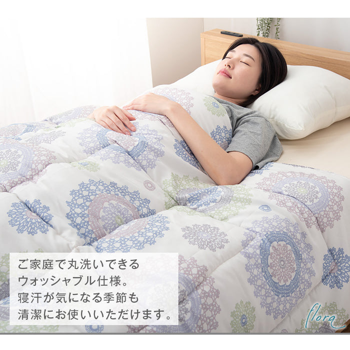 [セミダブルロング]  洗える 肌掛け布団 国産 ウォッシュロン 掛け布団 夏 夏用 布団〔10106530〕