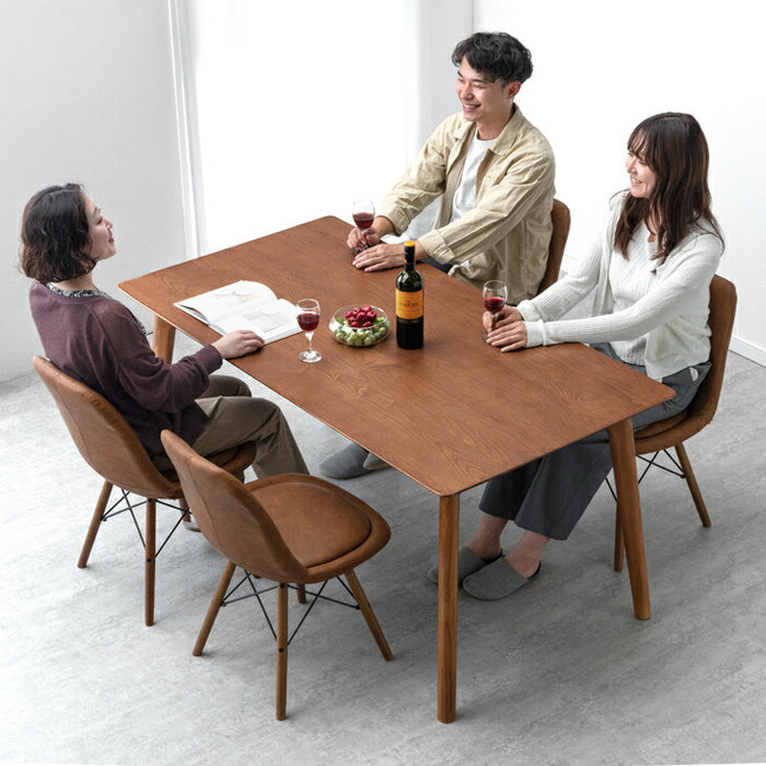 ［幅150］ダイニングテーブルセット 4人掛け 5点セット 天然木 アッシュ 長方形 木製 北欧【超大型商品】〔80510006〕