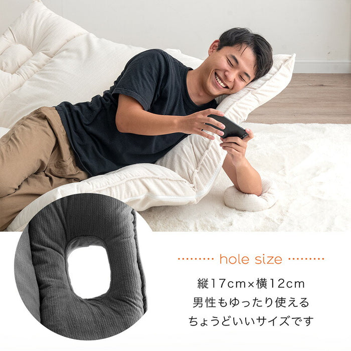 腕が貫通！？スマホローソファ 2人掛け 左右独立 リクライニング ハイバック ソファベッド こたつ用 おしゃれ〔15200101〕