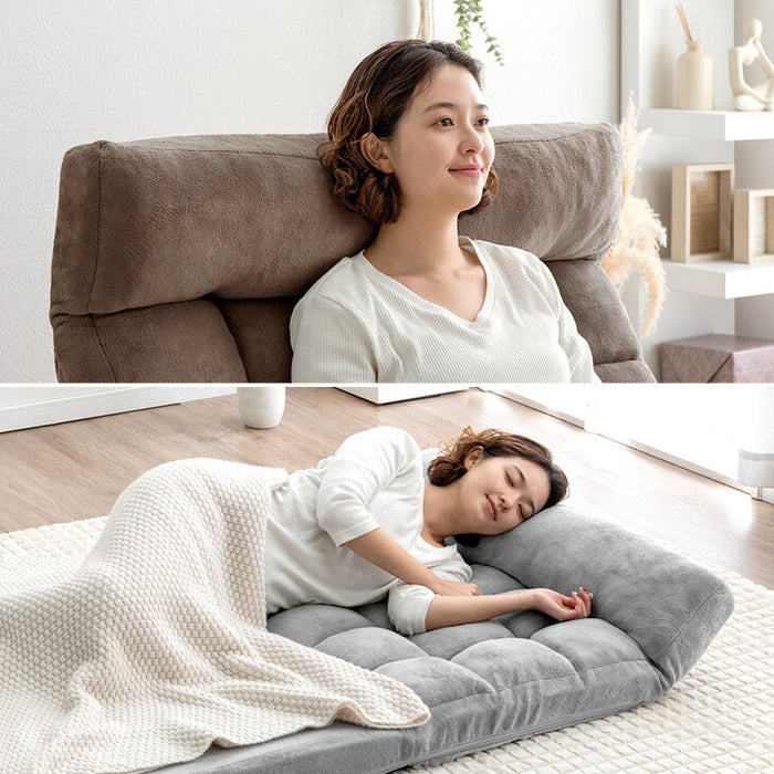 3way ソファベッド ヘッドギア ハイバック リクライニング ローソファ コンパクト 座椅子 一人掛け sofa おしゃれ〔15200105〕