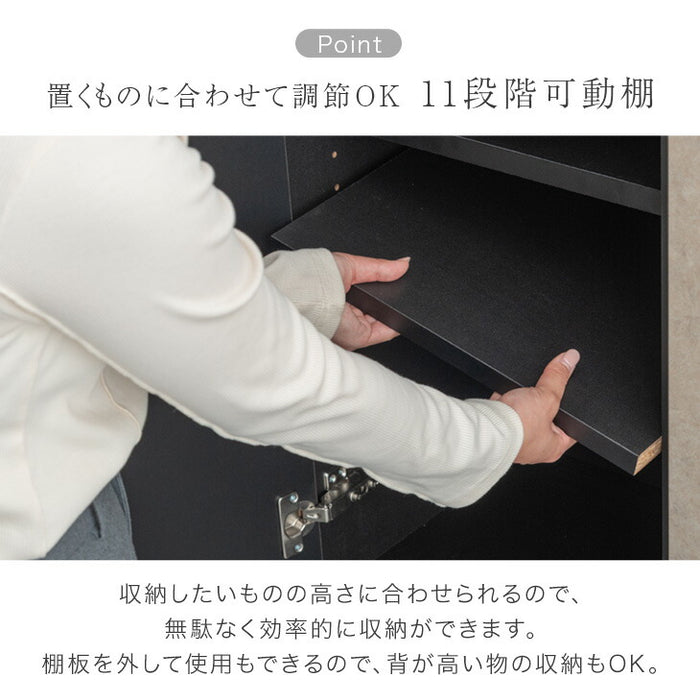［幅160cm］モルタル調 キャビネット 2口コンセント付 脚付き 日本製 完成品 サイドボード 【超大型商品】〔17010112〕