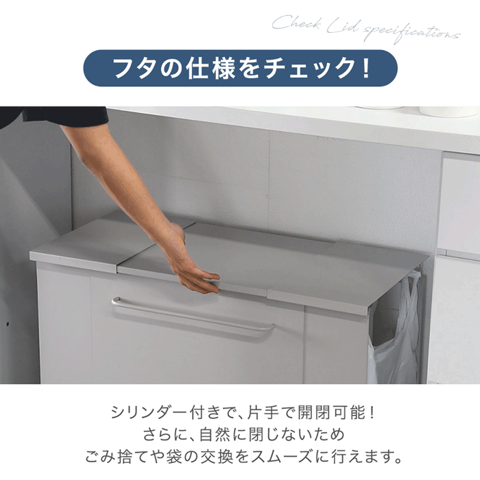 ［フタ有り Lサイズ］特許取得 拡張ゴミ箱 最大12分別 キャスター付 ゴミ袋ホルダー 拡張OK ダストボックス〔99900579〕
