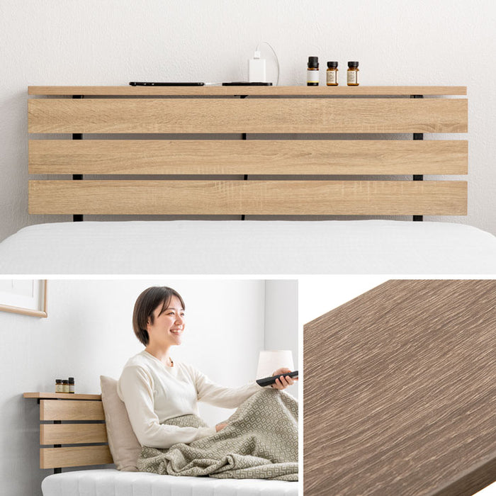 ［セミダブル］宮棚＆2口コンセント 脚付きマットレス ボンネルコイル エコテックス 一体型〔17800210〕