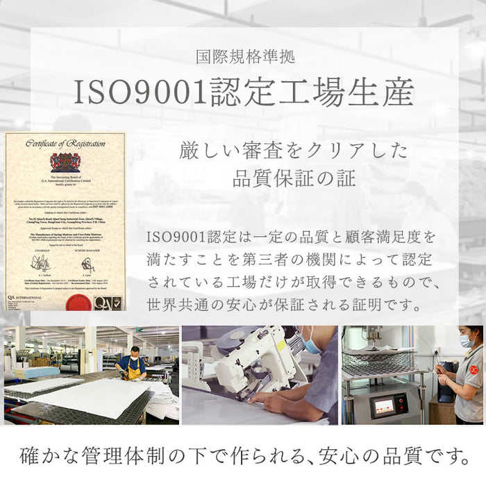 ［セミダブル］宮棚＆2口コンセント 脚付きマットレス ボンネルコイル エコテックス 一体型〔17800210〕