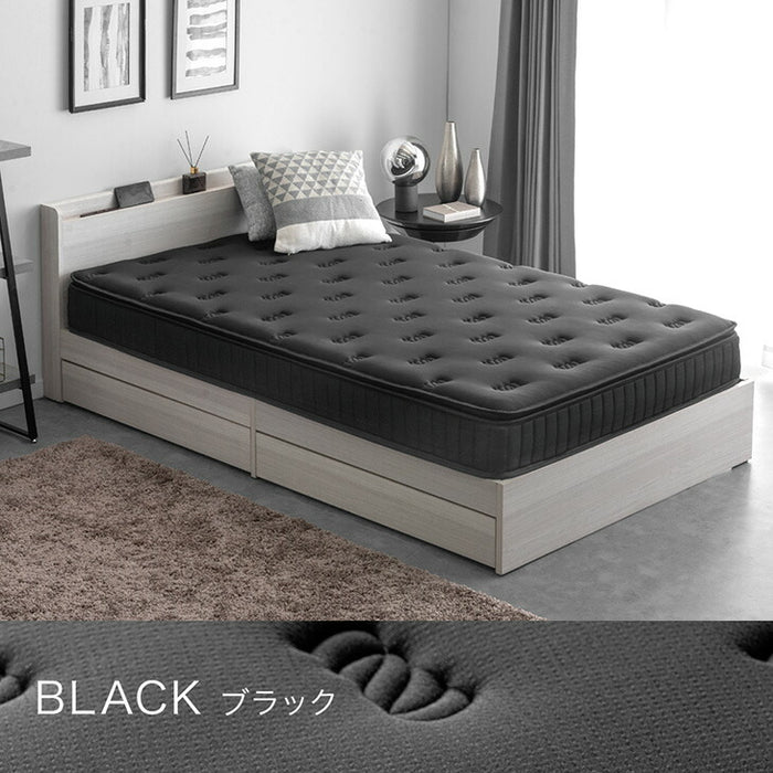 ［クイーン］ピロートップ ボンネルコイルマットレス 極厚22cm 抗菌 防臭 防ダニ コイルマットレス ボンネルコイル〔17800275〕