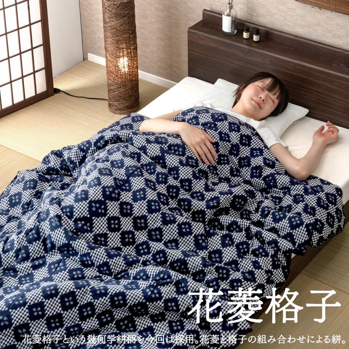 [シングル]  久留米絣 純日本製 綿100％ 洗える 137×196cm 夏布団 〔19800050〕