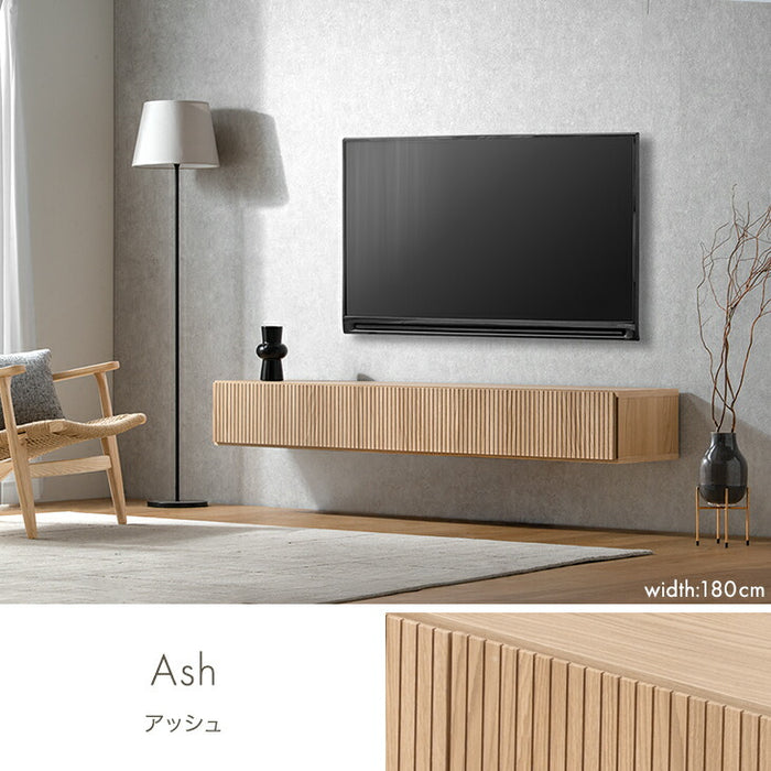 【新発売記念プライス】［幅210cm］フロート テレビ台 壁掛け 完成品 国産 引き出し収納 木目調 フロートボード 【超大型商品】〔20010019〕