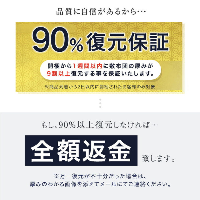 [ダブル]  純高反発 マットレス 3つ折り 厚み10cm 150N 日本製〔23300046〕