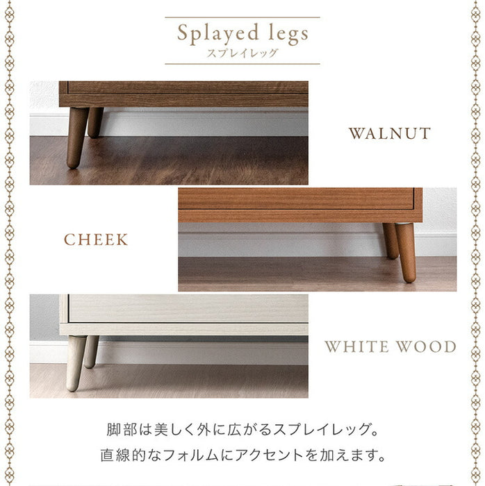 ［4段］チェスト 幅80 日本製 完成品 木製 おしゃれ 北欧 収納 家具 整理タンス 衣類 収納 リビング タンス 収納棚 国産 シンプル アンティーク アイアン スライドレール 〔23570031〕
