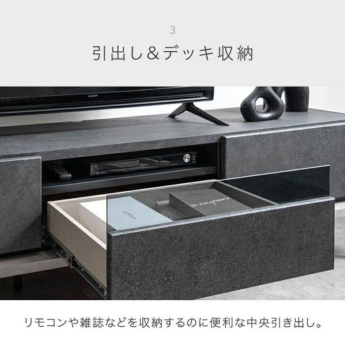 ［幅180］テレビ台 国産 完成品 引出し収納 ロータイプ テレビボード 脚付き 大川家具【超大型商品】〔24900130〕
