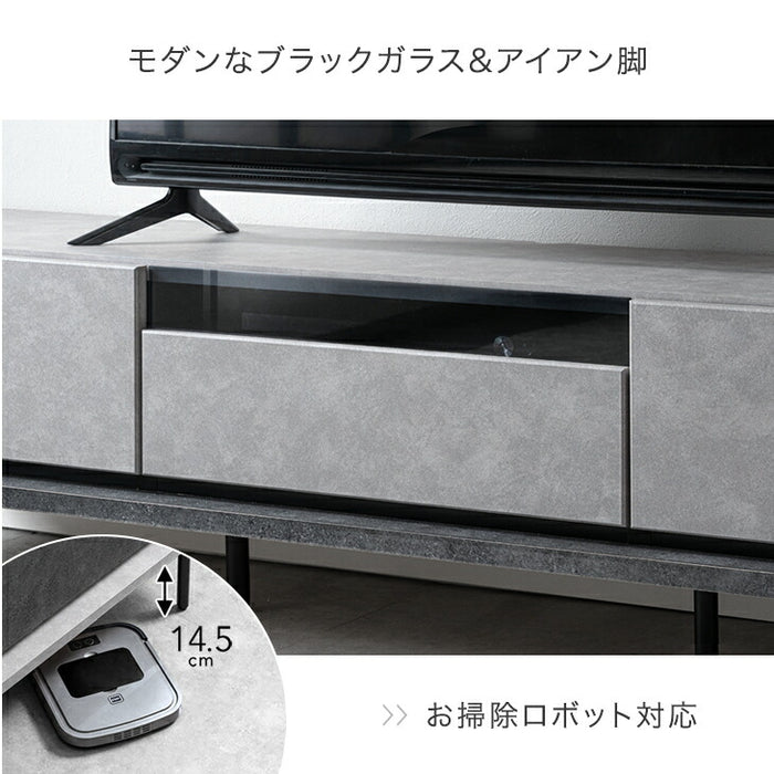 ［幅180］テレビ台 国産 完成品 引出し収納 ロータイプ テレビボード 脚付き 大川家具【超大型商品】〔24900130〕