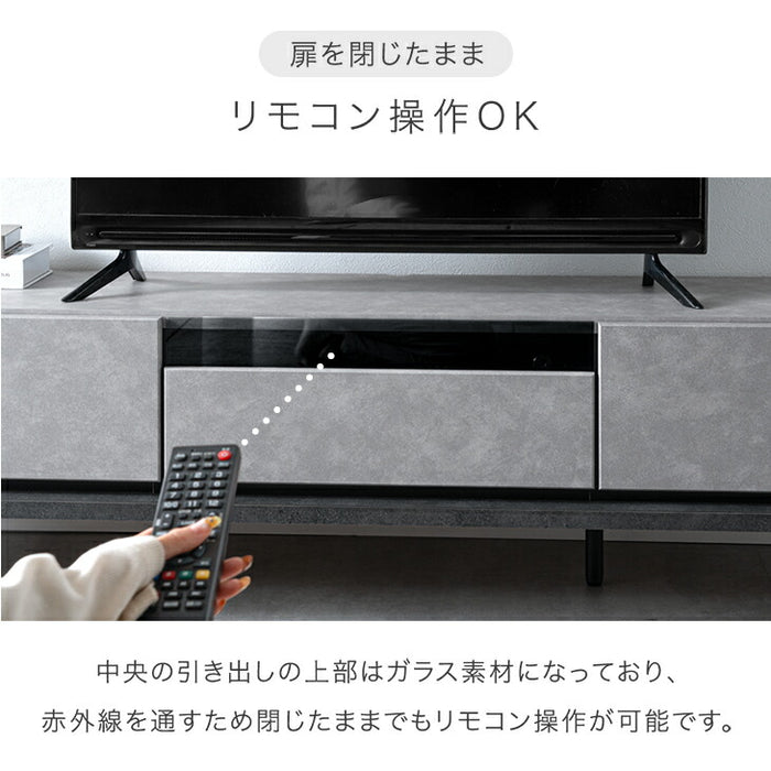 ［幅180］テレビ台 国産 完成品 引出し収納 ロータイプ テレビボード 脚付き 大川家具【超大型商品】〔24900130〕