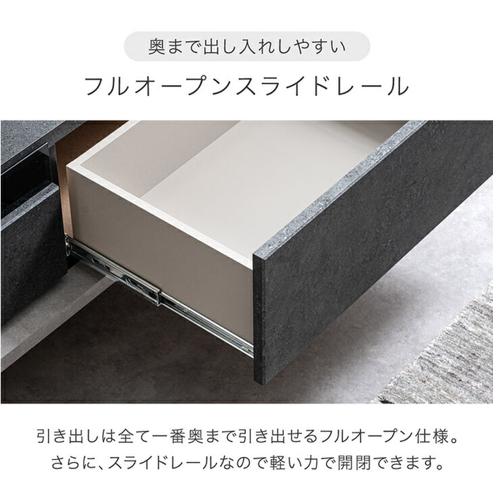 ［幅180］テレビ台 国産 完成品 引出し収納 ロータイプ テレビボード 脚付き 大川家具【超大型商品】〔24900130〕