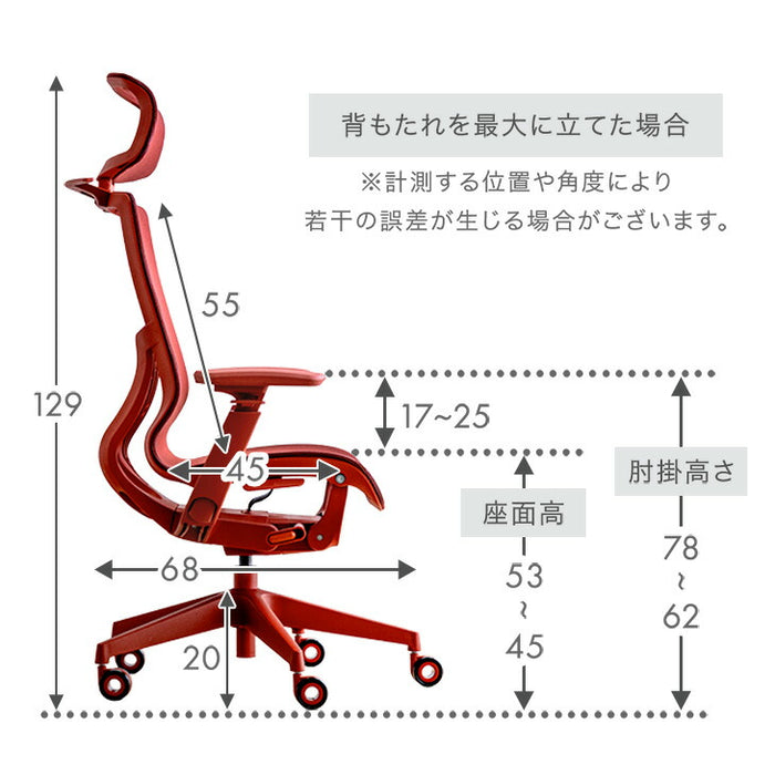 オフィスチェア ワントーンデザイン ハイバック 4Dアームレスト  ロッキング3段階固定 ヘッドレスト〔31500061〕
