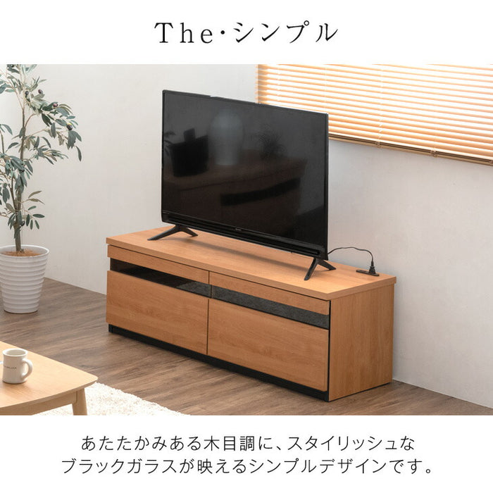 ［幅120cm］テレビ台 完成品 国産 コンセント付 引出し収納 大川家具 木製 テレビボード〔33010075〕