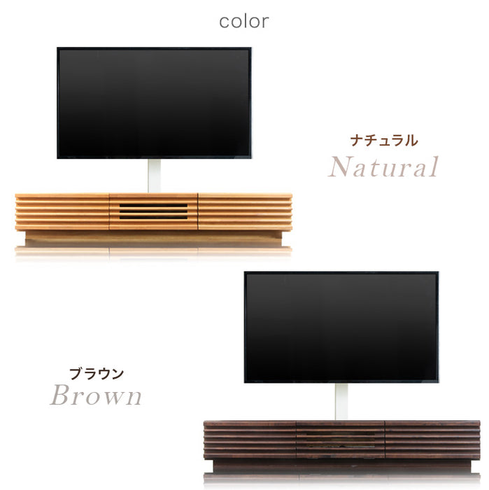 “置かない” テレビスタンド 完成品 日本製 上下/左右 首振り 32～65インチ対応  壁寄せ【超大型商品】〔33010229〕