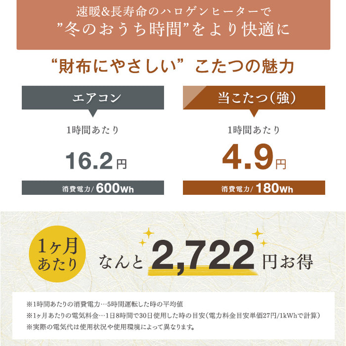 ［135×85］ストーン調 ダイニングこたつ 2点セット 掛け布団付き 4人掛け 600W ハロゲンヒーター 手元コントローラー 石目調 高脚こたつ【超大型商品】〔33010235〕